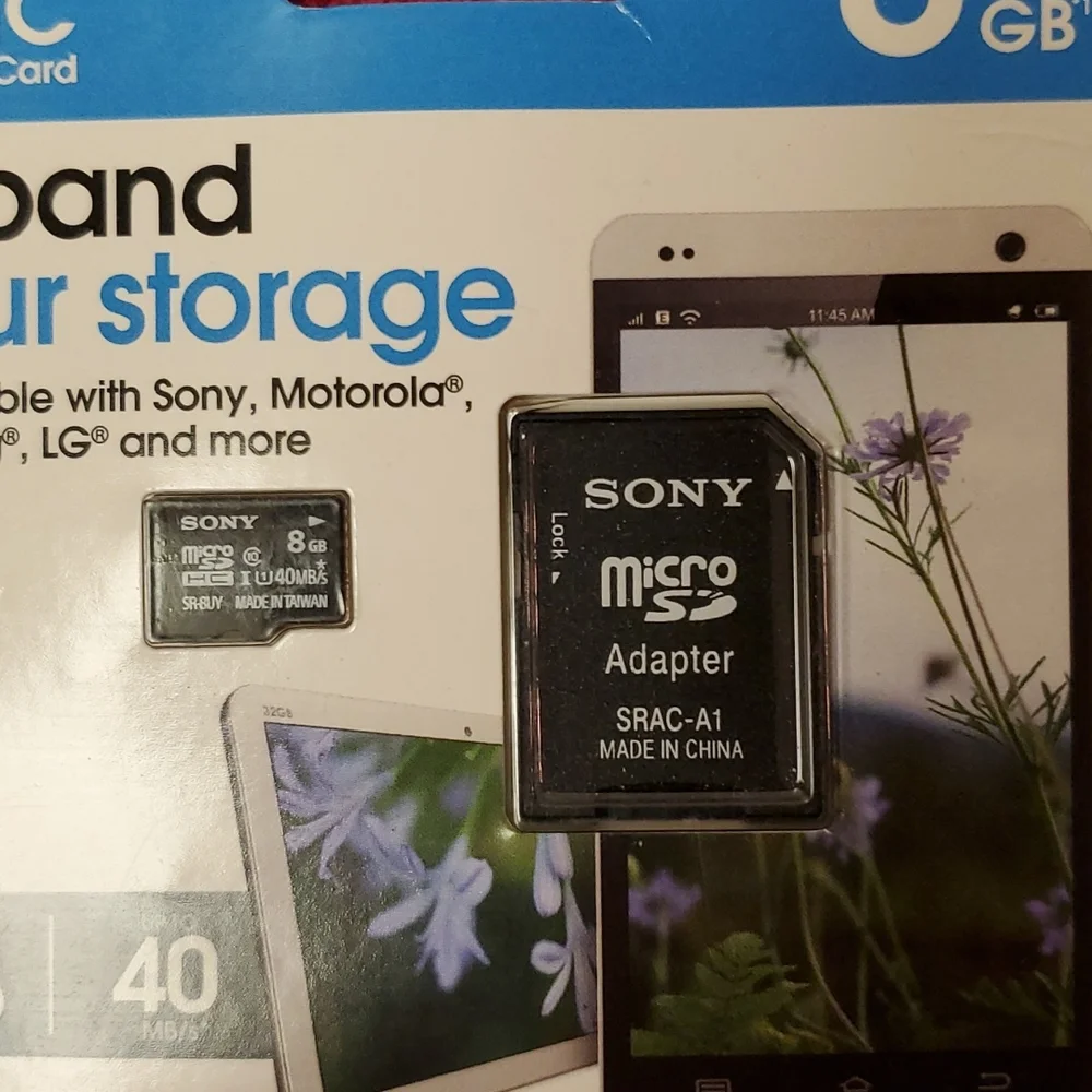 8 GB SONY SDHC Micro Memory card